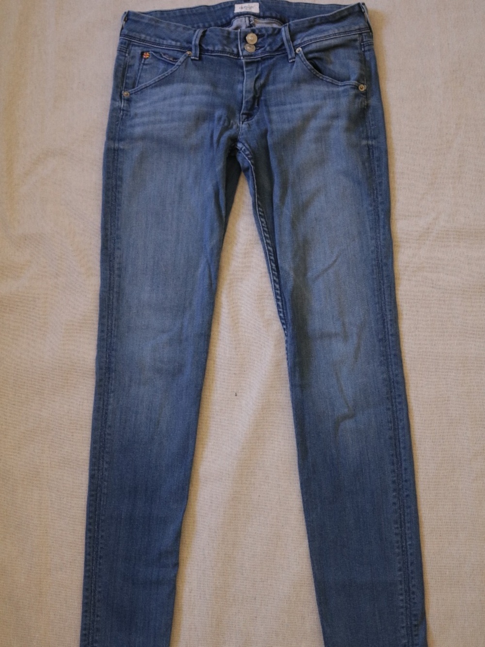 Hudson Collin Skinny Jeans Women's Size 28 Blue Denim Flap Pocket Made in USA